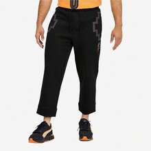 PUMA X PRONOUNCE Collaboration Geometric Print Drawstring Comfortable And Versatile Cropped Casual Sweatpants, Unisex - Black - View 2