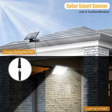 1pc 95/226/232 LED Solar Wall Lamp High Lumen Remote Control Outdoor Light - Multicolor - View 10