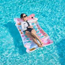 1 pieza Flotador inflable de sirena, tumbona para fiestas acuáticas, diversión en la piscina y la playa - A - Ver 4