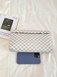 2026 Spring New Fashion Personalized Clutch Bag, High-End Printed Versatile Convenient Envelope Bag - White - View 9