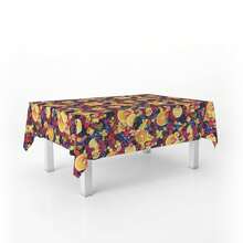 Kiva Waterproof And Stain-Resistant Oilcloth Tablecloth - Sizes From 100x140 To 300x140 Cm And Round 140 Cm - Oilcloth Tablecloth: Protection And Style For Your Table - Available In 13 Designs - 選項 6 - 查看 1