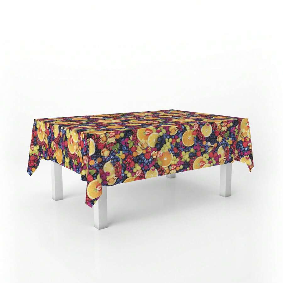Kiva Waterproof And Stain-Resistant Oilcloth Tablecloth - Sizes From 100x140 To 300x140 Cm And Round 140 Cm - Oilcloth Tablecloth: Protection And Style For Your Table - Available In 13 Designs - 選項 6 - 查看 1