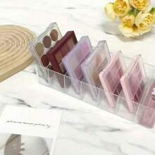 Hộp đựng son môi/nước hoa/mỹ phẩm 7 ngăn trong suốt, khay đựng đồ trang điểm. - A - Xem 7