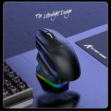 V6 轻量级无线蓝牙 RGB 充电游戏鼠标，3 种模式 - 查看 13