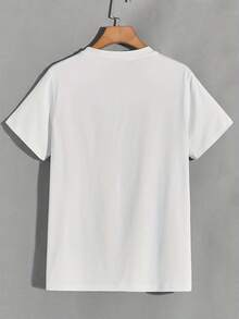 Prenda de ropa de verano: Camiseta de mujer con estampado de gato anime adorable - top blanco de manga corta, cuello redondo, algodón playeras mujer básicas blusas Y2K gym fitness casual - Blanco - Ver 2