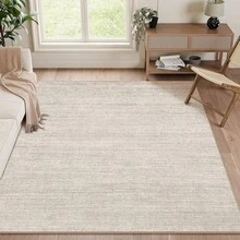 Washable Rugs 8x10 - Stain Resistant 8x10 Area Rugs For Living Room, Non Slip Backing Printed Large Area Rugs For Bedroom, Folable Machine Washable Area Rug (8'x10', Beige) - 彩色 - 查看 14