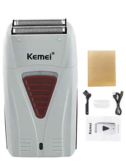 Kemei Máy cạo râu điện không dây KM-3382 dành cho nam - Máy cạo râu sạc USB, máy tỉa tóc chuyên nghiệp 0mm | Máy tỉa tóc và râu chất lượng cao dành cho nam giới