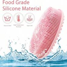 Bàn chải tắm đa năng 2 trong 1 bằng silicon, dụng cụ tắm, bàn chải gội đầu, bàn chải chà cơ thể, bàn chải massage đầu và gãi, bàn chải tắm hai mặt để làm sạch sâu và tẩy tế bào chết. - Mô hình tiêu chuẩn - Xem 6