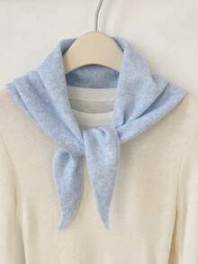 1pc Pure Wool Triangular Scarf, Versatile Use, Excellent Warmth, Suitable For Winter Wear, Can Be Used As Headwear Or A Fashionable Multifunctional Gift - Multicolor - View 9