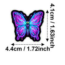 50pcs Neon Graffiti Crystal Eye Stickers, Waterproof Cool Aesthetic Stickers For Adults, Suitable For Water Bottles, Laptops, Skateboards, Phone Cases, Guitars, Luggage, DIY Punk Goth Style Accessories - A - View 6