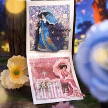 have a good day Giấy scrapbooking phong cách Châu Âu chủ đề mộng mơ, giấy trang trí tự làm không dính, quà tặng ngày lễ, vật liệu cắt dán thủ công, đồ dùng văn phòng phẩm sáng tạo cho sổ lưu niệm cá nhân hóa, trường học. - Kiểu 3 - Xem 9