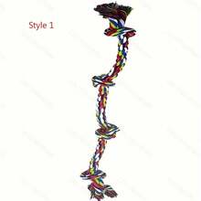 1pc Rope Knot Dog Toy, Chew Toy, Tug Of War Toy, Suitable For Medium & Large Breed Pets - Multicolor - View 5