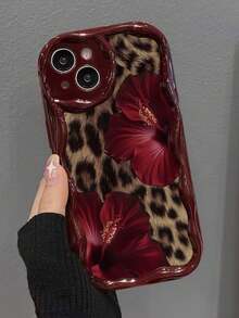 猎豹纹/豹纹奶油色软壳，适用于 17/17 Pro Max、16/16 Pro/16 Pro Max、15、XR、7P/8P、P12 Pro Max、P13 Pro Max、P14 Pro Max、P13、P14、P11、P12、P14、XS/S/XS Max/7/8，可爱时尚加厚保护壳 - 彩色 - 查看 6