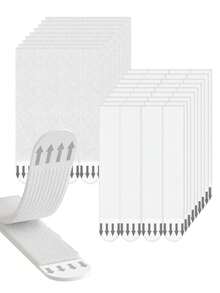 36 Peças Ganchos Fortes de Borracha para Molduras de Fotos - Adesivo Sem Danos, Adequado para Drywall, Ideal para Fotos e Decorações de Natal, Especialmente Adequado para a Temporada de Festas. Ganchos para Molduras de Fotos Sem Furos - Ganchos de Parede Removíveis de Dupla Face, Adequados para Molduras e Obras de Arte, Adesivos Resistentes à Água. - Ganchos de - Visão 1