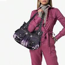 Angel Kiss Bolso con correa cruzada bolsa-Hobo-Crossbody Mujeres - 2teido de color morado - Ver 2
