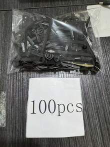 (10/20/50/100pcs) Nylon Universal Cable Ties, Pins And Snap Fastener Ties, Multi-Functional Plastic Fastening Straps Tool, For Quick Car Repair And Daily Use - One Size - View 10