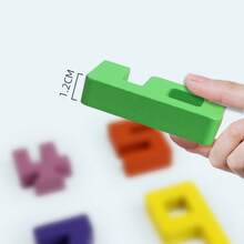 Large Wooden Digit Recognition Building Blocks, Math Cognitive Toys For Kids, Parent-Child Logic & Brain Development Educational Toys - Multicolor - View 4