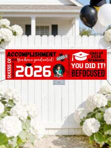 1pc Customize Photo Class Of 2026 Graduation Banner,Personalized "You Did It!" Graduation Season Banner,Graduation Party Decor 2026, Party Backdrop Large Banner For Class, Graduation Tapestry Backdrop, Class Of 2026 Photo Booth Backdrop,Graduation Season Gift For 2026 Graduate,Flags Custom,Graduation Party Supplies - Multicolor - View 16