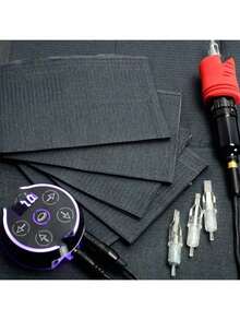 50pcs/Pack Disposable Nail Desk Covers, 13" X 18", 3-Ply Waterproof Dental Bibs, Suitable For Patients - Dentist Or Manicure Tray Covers - Black - View 8