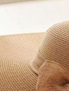 Wide-Brimmed Straw Hat, Bohemian Style, Valentine's Day - Multicolor - View 8