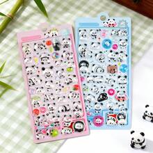 3D Crystal Panda Sticker With Food Design, Suitable For Phone Case Decoration And DIY Crafts - Multicolor - View 5