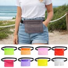 防水腰包 水下手机包 游泳包 滑雪漂流潜水单肩腰包 三层透明干式保护袋 沙滩露营 - 彩色 - 查看 2