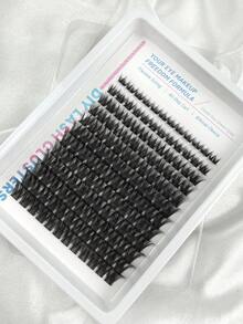 Hinarin 144 Pcs C-Curl Natural Lash Clusters Clear Band Eyelash Clusters Wispy Lashes Clusters 8-16mm Cluster Eyelash Extensions Individual Lashes DIY Lash Natural Look Individual Lashes Suitable For Home Lash Extension - View 7
