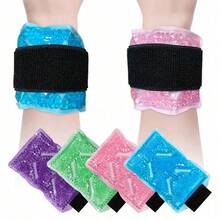 1/2个装腕部冰袋，冷热两用冰凝胶袋，腕部可调节，适用于脚踝、膝盖、手腕，可重复使用 - Multicolor - 查看 2