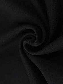 Manfinity  Camiseta de cuello redondo  hombres con estampado sencillo - Negro - Ver 3
