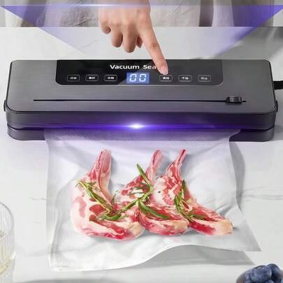 Vandise 6 In 1 Vacuum Sealer Machine, 6 Modes Multi-Functional Food Vacuum Sealer With 10pcs Vacuum Bags, 30cm Longer Seal Food Sealer Built-In Cutter, Keep Meat Vegetables Snacks Fruits Grains Fresh