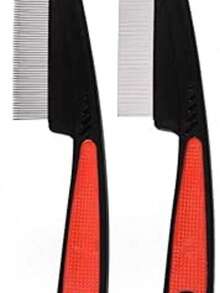 2pcs Deep Cleaning Hairbrush For Scalp, Compact Teeth Dandruff Remover, Long Handle Grooming Brush - View 3