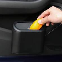 Car Trash Can With Lid, Universal Mini Leak-Proof Garbage Can, Suitable For Car Doors, Front And Rear Seats, Waterproof Tabletop, Applicable To Car, Office, Bedroom, Home, Unisex, Car Interior Storage And Organization, Essential Car Accessory. - Multicolor - View 7
