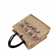 1pc Lightweight Large Capacity Tote Backpack, Multifunctional Diaper Bag For Mothers - Multicolor - View 5