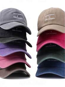 1pc Men's Casual Stylish Embroidered Baseball Cap - A - View 1