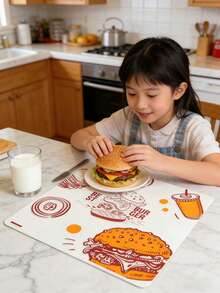 Giấy gói hamburger dùng một lần chống dầu mỡ, kích thước 29,5*28cm, giấy gói gà rán và khoai tây chiên, thảm nướng. - Xem 7