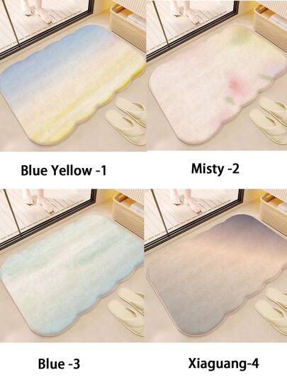 1PC Cream-Style Pad, Girly Blush Fur Pad, Thickened Imitation Cashmere Carpet, Skin-Friendly Soft Foot Pad, Bedroom And Dormitory Bedside Blanket, Stain-Resistant And Scratch-Proof Pad, Suitable For Use In Bedrooms, Bedsides, And Living Rooms