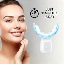 Teeth Whitening Accelerator - LED Light (200mAh Battery), Wireless Blue Light For Convenient Use, Professional Teeth Whitening Tool And Accessories - White - View 6