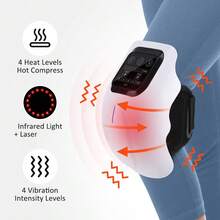 Hailicare 无线加热膝关节按摩器，4档加热模式和4种振动模式，LED显示屏，热疗膝关节按摩器，适用于手臂、腿部、肩关节不适，适合作为礼物送给父母和长辈。 - 查看 2