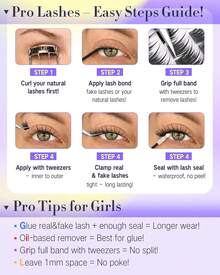 Wispy Bunny Lash Clusters 8-18mm - Soft Individual Eyelash Extensions With Thin Band For A Baddie Manga Look - trắng - Xem 7