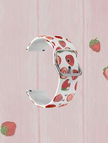 20/22mm 通用草莓图案表带，兼容三星、荣耀智能手表 - 硅胶表带，兼容 GT2/GT3、Watch 3/Galaxy - 彩色 - 查看 7