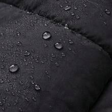 Men's Thermal Waterproof Lined Jacket With Hood, Winter Coat For Cold Weather - màu đen - Xem 5