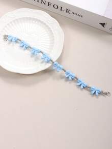 5/1 chiếc dây đeo eo đính hạt hình nơ dễ thương, dây đeo mũ kiểu dáng ngọt ngào, dây đeo mũ có thể tháo rời, thích hợp để tự làm mũ lưỡi trai lưới (không bao gồm mũ)., Mùa hè - Nhiều màu - Xem 4