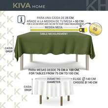 Kiva Waterproof And Stain-Resistant Oilcloth Tablecloth - Sizes From 100x140 To 300x140 Cm And Round 140 Cm - Oilcloth Tablecloth: Protection And Style For Your Table - Available In 13 Designs - 選項 3 - 查看 4