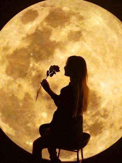 USB Powered Moon LED Projector Light, 3D Starry Sky Night Light - High Brightness Romantic Atmosphere Decor Lamp With 360° Rotation, Portable Bedroom Ceiling & Photography Background Projector, Creative Gift