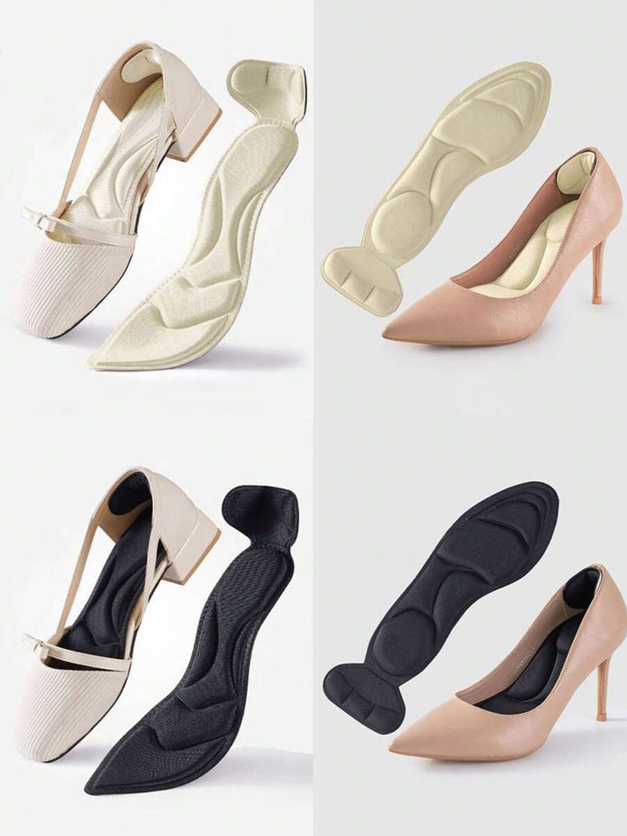 2 Pairs Women's Non-Slip Heel Cushions, Adjustable Insoles To Prevent Foot Pain For High Heels - Insole - View 1