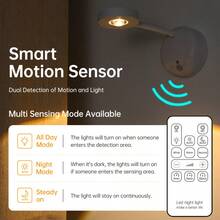 Foco con sensor de movimiento con control remoto, pantalla de acrílico recargable por USB, foco semi-empotrado desmontable, alimentado por batería (batería de litio de 2000mAh), sensor de infrarrojos, brillo y temporizador ajustables, iluminación de pared para obras de arte - Blanco-PRO (2000 mAh) - Ver 4