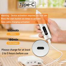 Feizsmile Espumador de leche eléctrico, espumador de café y leche recargable por USB con batidor de acero inoxidable, 3 ajustes de velocidad, apto para café, latte, capuchino, chocolate caliente, matcha, bebidas con huevo y talla grande - Blanco - Ver 4