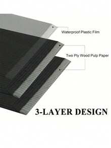 50片装黑色一次性美甲桌巾/纹身清洁垫，13英寸x18英寸 - 三层防水纸，美甲桌垫，睫毛嫁接工具配件 - 黑色 - 查看 5