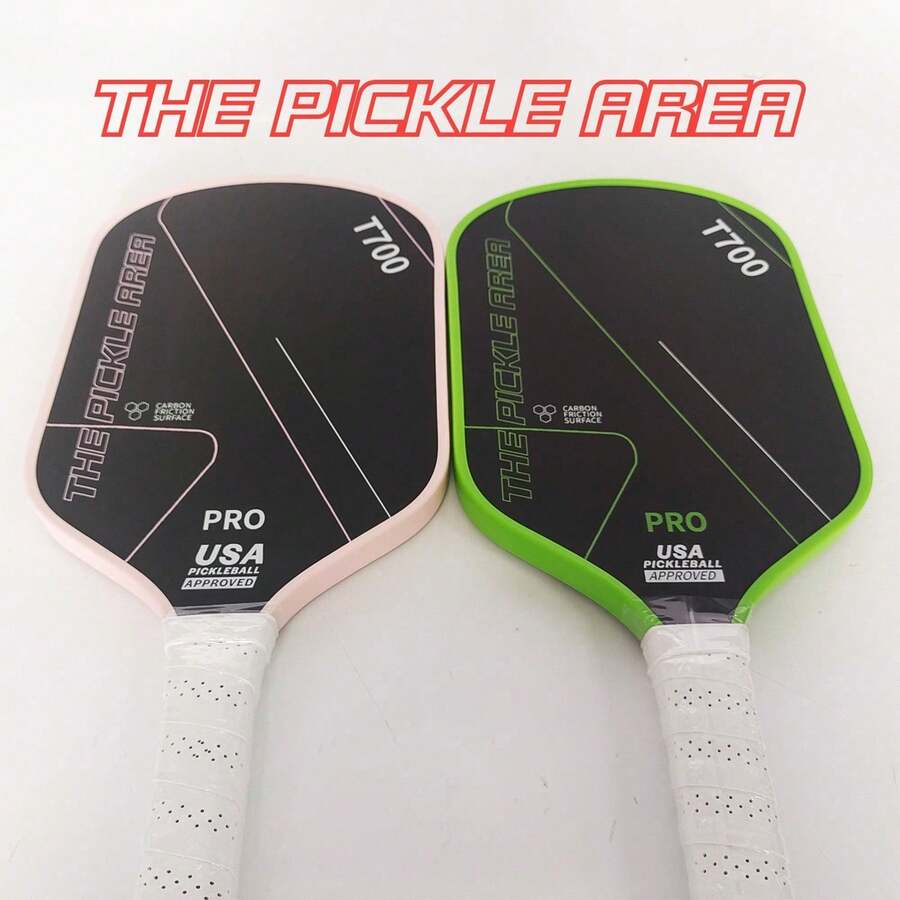 Raket Pickleball T700 - Raket Pickleball Serat Karbon Profesional 16mm dengan Inti Sarang Lebah - Ringan, Presisi & Peredam Guncangan yang Ditingkatkan untuk Putaran Tinggi - MultiWarna - View 1