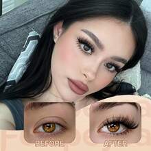 200 Clusters Wholesale Bottom Eyelashes ,C Curl,Segmented Natural Manga Eye, Clear Band ,Individual Lashes For Daily Makeup Extension Eyelashes DIY At Home ,Soft & Be Convenient To Use - C - View 9